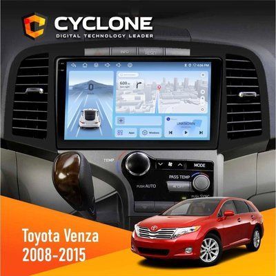 Штатна магнітола Toyota Venza 2008-2015 Cyclone C9-012 4x64 DSP 4G НФ-00008064 фото