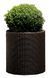 Горщик для квітів Keter 39 л. Cylinder Planter Large, коричневий 7290103664206 фото 1