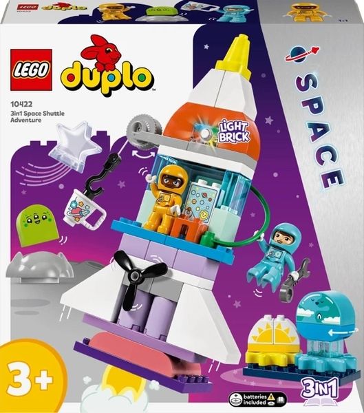 Конструктор Lego Duplo "Приключения на космическом шаттле 3-в-1", 10422 10422L фото