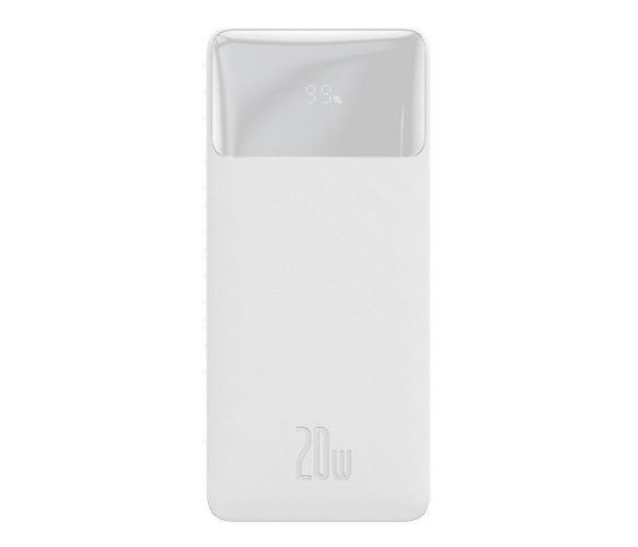 Повербанк Baseus Bipow 20000mAh, Output: 2*USB/Type-C, 20W, White, Q40 U_29492 фото