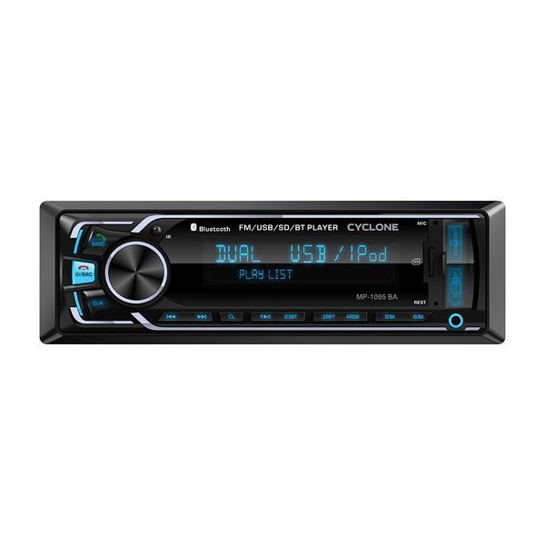 Автомагнітола 1Din Cyclone MP-1095 BA Bluetooth Multicolor НФ-00004931 фото