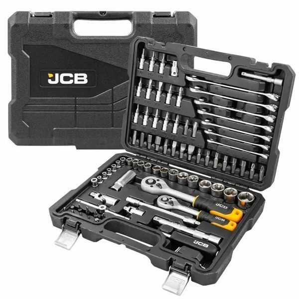Набір інструментів 82 пр. 1/4", 3/8" (6-гр.) (4-22 мм) JCB Tools JCB-4821-5DS JCB-4821-5DS фото