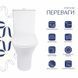 Унітаз-компакт Qtap Presto безобідковий з сідінням Soft-close QT24221217AW SD00045982 фото 3
