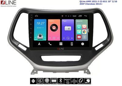 Штатна магнітола QLine 1021-J-22-811 10" 2/16 JEEP Cherokee 2014+ 33474-car фото