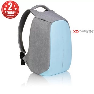 Рюкзак антивор міський XD Design Bobby Compact 14", Pastel Blue (P705.530) P705.530 фото