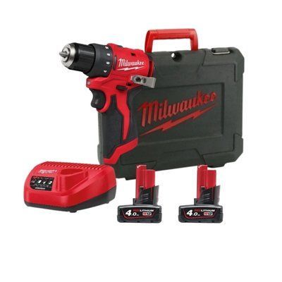 Дриль-шурупокрут акумуляторний безщітковий MILWAUKEE M12 BLDDRC-402С (40Нм) (ЗУ+2акк.Х4А&middot;год + кейс) 4933499688 фото