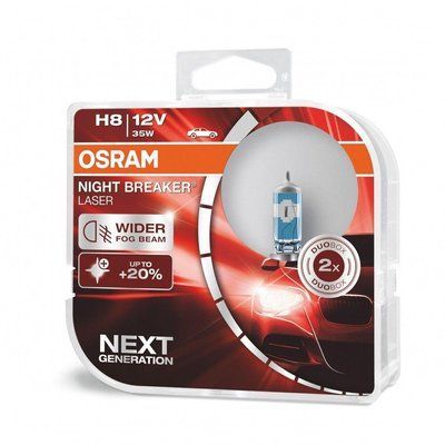 Лампа галогенна Osram 64212NL H8 Night Breaker Laser NG +150% 35W 12V PGJ19-1 HardDuopet 28433-car фото
