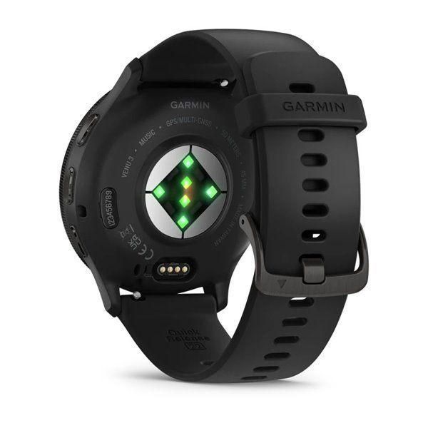 Спортивний годинник Garmin Venu 3 Black з чорним силіконовим ремінцем 010-02784-01 010-02784-01 фото