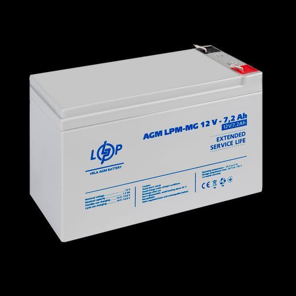 Акумулятор мультигелевий LPM-MG 12V - 7.2 Ah 6553(log) фото