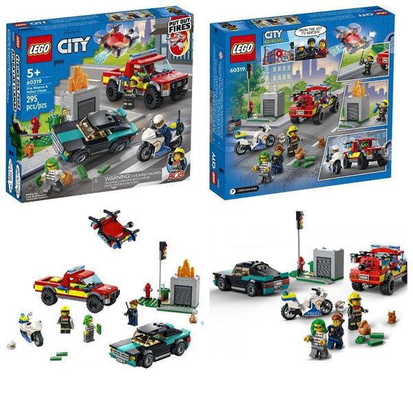 Конструктор LEGO City Пожежна рятувальна служба і поліцейське переслідування 60319L фото