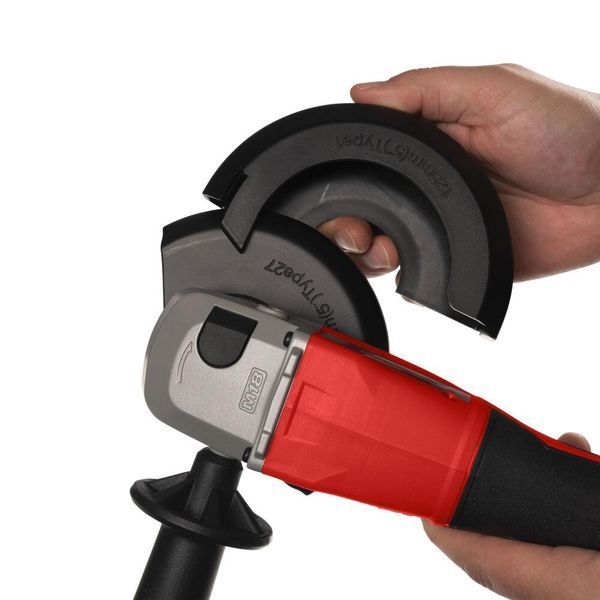 Шліфмашина кутова акумуляторна безщіткова MILWAUKEE, M18 BLSAG125X-0, діаметр 125мм (каркас бічна рукоять, захисний кожух, ключ, 4933492643 фото