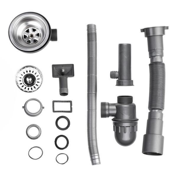 Кухонна мийка Brinex 5080-L 0,8 мм Satin (BRIN5080LSAT06) SD00054101 фото