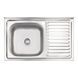 Кухонна мийка Brinex 5080-L 0,8 мм Satin (BRIN5080LSAT06) SD00054101 фото 1