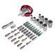 Викрутка з набором біт Trotec 40 pieces Bit and Socket Wrench Set (6200001005) DAS302815 фото 5