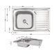 Кухонна мийка Brinex 5080-L 0,8 мм Satin (BRIN5080LSAT06) SD00054101 фото 2