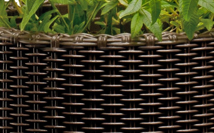 Горщик для квітів Keter 18 л. Cylinder Planter Medium, коричневий 7290103664190 фото