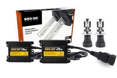 Комплект біксенон Sho-Me H4 4300K Би Н4 4.3К S M фото