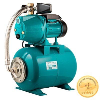 Станція 0.75кВт Hmax48м Qmax 55л/хв (самовсмоктуючий насос) 24л Україна AQUATICA JETa80A5/UA (775092/24) 775092/24 фото