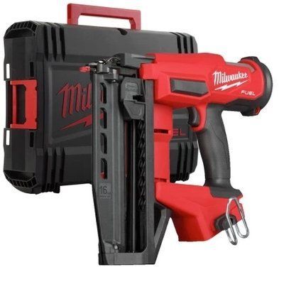 Пістолет цвяхозабивний акумуляторний безщітковий MILWAUKEE M18 FN16GS-0X (25-64 мм) (каркас, HDкейс) 4933493353 фото