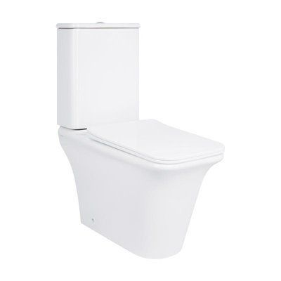 Унітаз-компакт Qtap Kalao безобідковий з сідінням Soft-close QT08221213AW SD00046562 фото