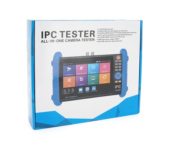 Тестер видеосигнала M-IPC-600E с сенсорным дисплеем 7 дюймов, поддерживает IP, AHD, CVI, TVI, CVBS -камеры U_25940 фото
