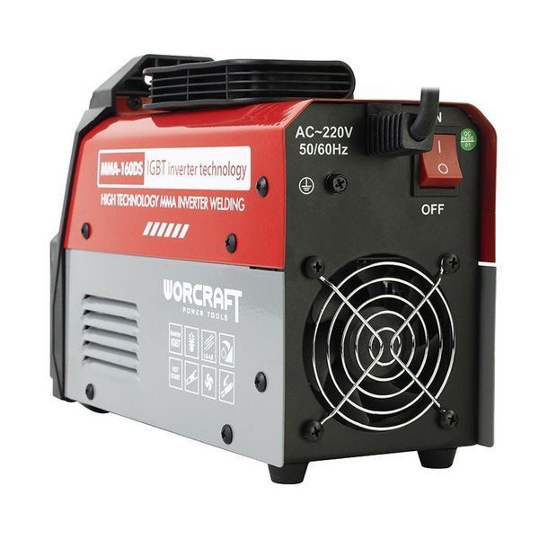 Зварювальний апарат інверторний WORCRAFT MMA-160DS 13304W фото