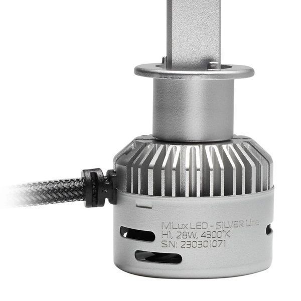 Комплект ламп MLux LED - SILVER Line H1, 28 Вт, 4300&deg;К (2 шт.) 114413265 114413265 фото