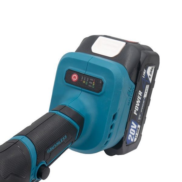 Акумуляторна кутова шліфувальна машина PROFI-TEC PGA202BL POWERLine (2&times;PT2040MP (4.0 Аг), зарядний пристрій) 006296P фото