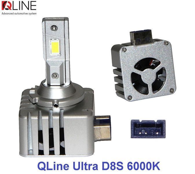 Лампи світлодіодні Qline Ultra D8S 6000K (2шт) 34525-car фото