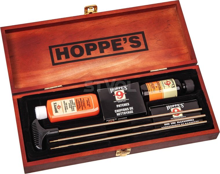 Набір для чищення Hoppe's в дерев'яному кейсі BUOX фото