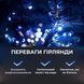 Гірлянда роса на пульті 200 метрів на 2000 led світлодіодів крапля на білому дроті синя 2000L200MWBL Garlando 2000L200MWBL 2000L200MWBL фото 5