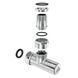 Кран кутовий Laris Звичайний 1/2" - 3/4" + ексцентрики 2шт. (LX-4701) 71401061 71401061 фото 2