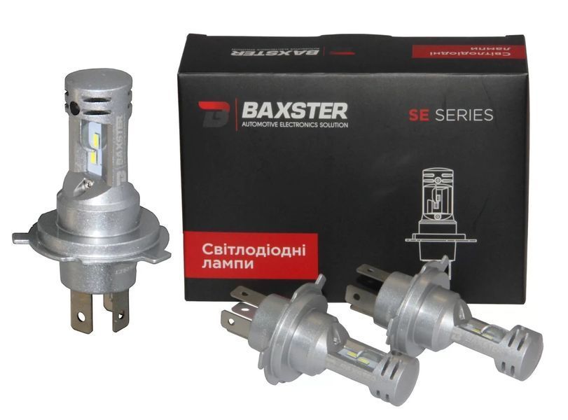 Світлодіодні лампи Baxster SE Plus H4 H/L 6000K (2шт) 34567-car фото