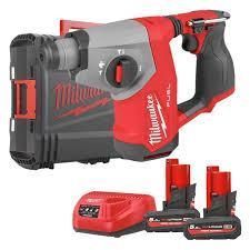 Перфоратор акумуляторний безщітковий SDS-PLUS MILWAUKEE, M12 FHAC16-502X, 1,15Дж (зарядний пристрій С12 С, 2 акумулятори М12 HB5 4933499185 фото