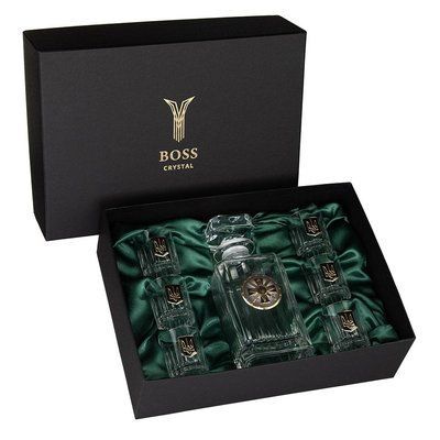 Набір для віскі BOSS CRYSTAL РОЗВІДКА з графіном 6 чарок кришталь B77GUR2XGD B77GUR2XGD фото
