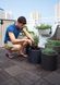 Горщик для квітів Keter 39 л. Cylinder Planter Large, сірий 7290103669430 фото 4