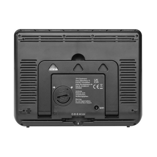 Метеостанція TFA з Wi-Fi "VIEW PRO", чорний, 210x29x160 мм (35800301) 35800301 фото