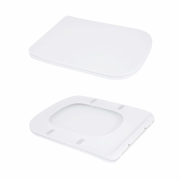 Унітаз підлоговий Qtap Aries Rimless безобідковий з сидінням Soft-close WHITE QT03228302W SD00052628 фото
