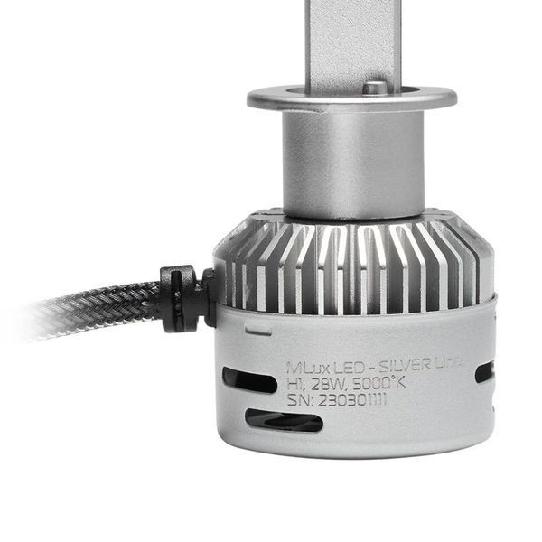 Комплект ламп MLux LED - SILVER Line H1, 28 Вт, 5000&deg;К (2 шт.) 114413365 114413365 фото