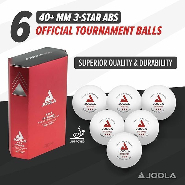 М'ячі для настільного тенісу Joola Prime 40+ White 6 шт (40031) 930814 фото