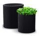 Горщик для квітів Keter 39 л. Cylinder Planter Large, сірий 7290103669430 фото 2