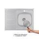 Кухонна мійка Brinex 6080-R 0,6 мм Satin (BRIN6080RSAT06) SD00054109 фото 2