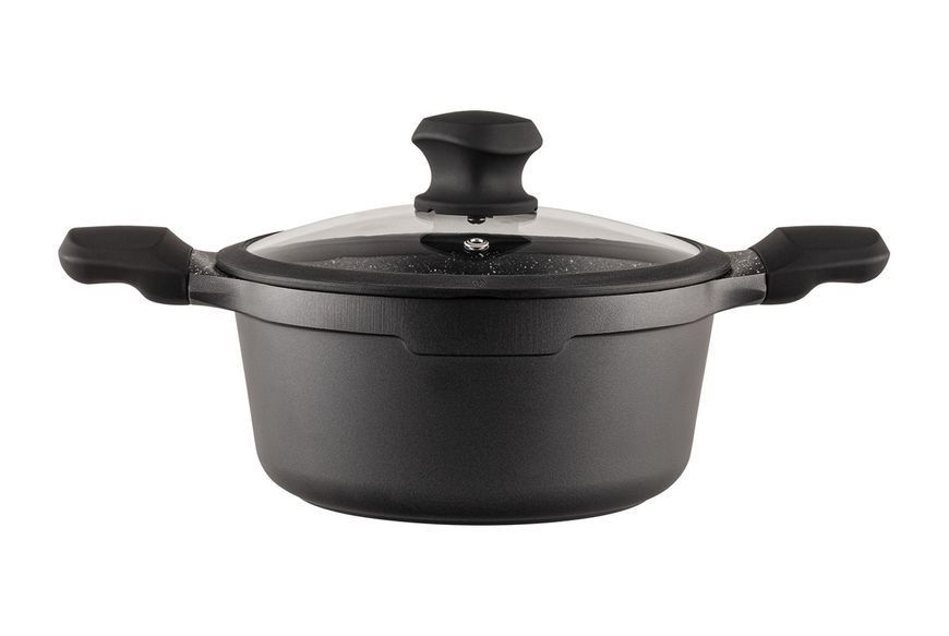 Каструля з кришкою VINZER Kuro Induction Line 3,7 л (50428) 50428 фото