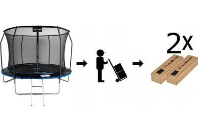 Батут THUNDER INSIDE ELITE з внутрішньою сіткою 8 футів 255 см чорно-блакитний INSIDE-ELITE-8FT-BLUE INSIDE-ELITE-8FT-BLUE фото