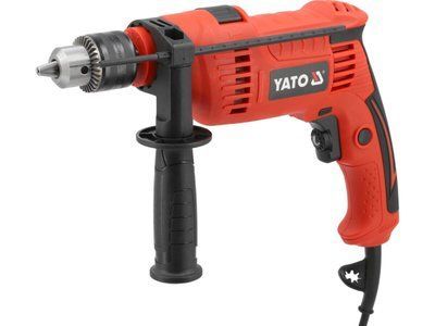 Дриль ударний від мережі 230 В YATO P= 650 Вт, з патроном під ключ для свердл &Oslash; 13 мм [8] YT-82038 YT-82038 фото
