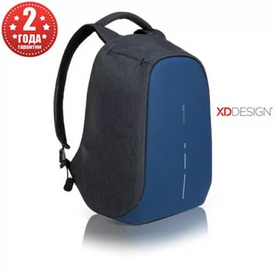 Рюкзак антивор міський XD Design Bobby Compact 14", Diver Blue (P705.535) P705.535 фото