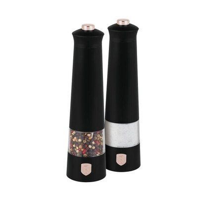 Набір електричних млинів для солі та перцю Berlinger Haus Black Rose Collection (BH-9499) BH-9499 фото