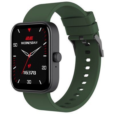 Смарт-годинник 2E Alpha SQ Music Edition 46 mm Black-Green 2E-CWW40BKGN фото