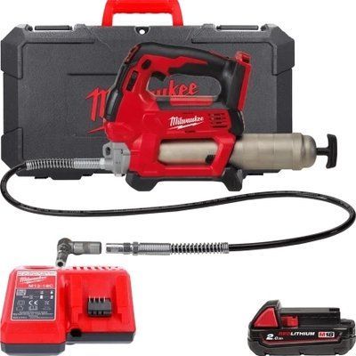 Шприц для змащення MILWAUKEE M18 GG-201C (ЗП + 1акк.Х2А&middot;год + кейс) 4933440490 фото