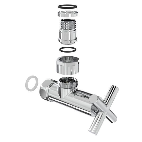 Кран кутовий Laris 1/2" &mdash; 3/4" Еліт 2 шт. (ZZ-4704) 71401042 71401042 фото